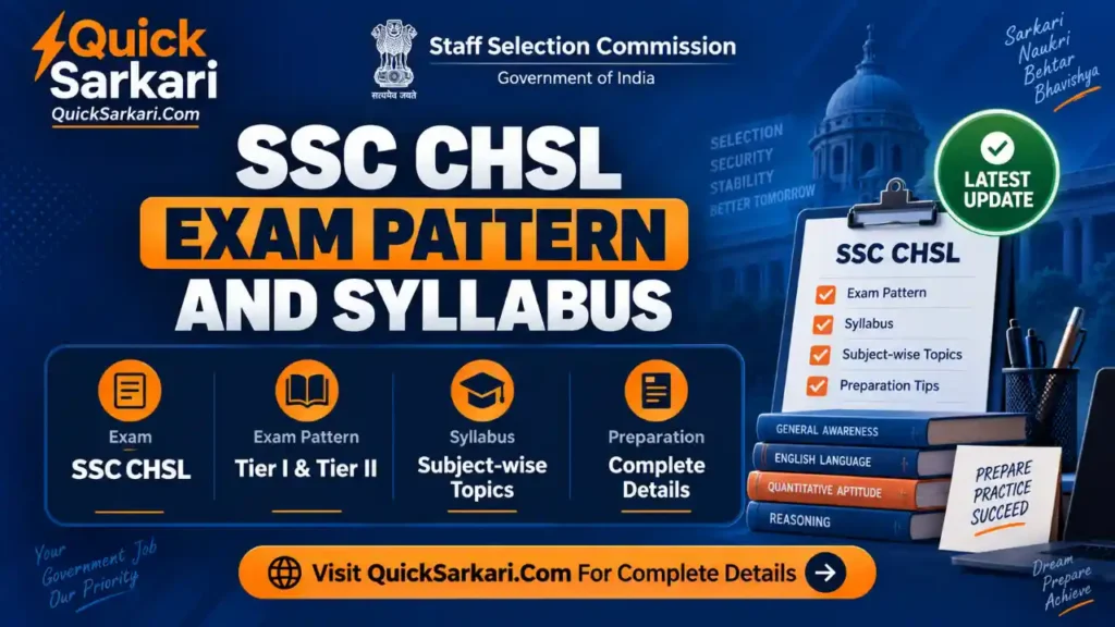 SSC CHSL Exam Pattern and Syllabus 2026: Check Tier-1 & Tier-2 Syllabus with Subject-wise Topics