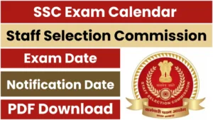 SSC Exam Calendar