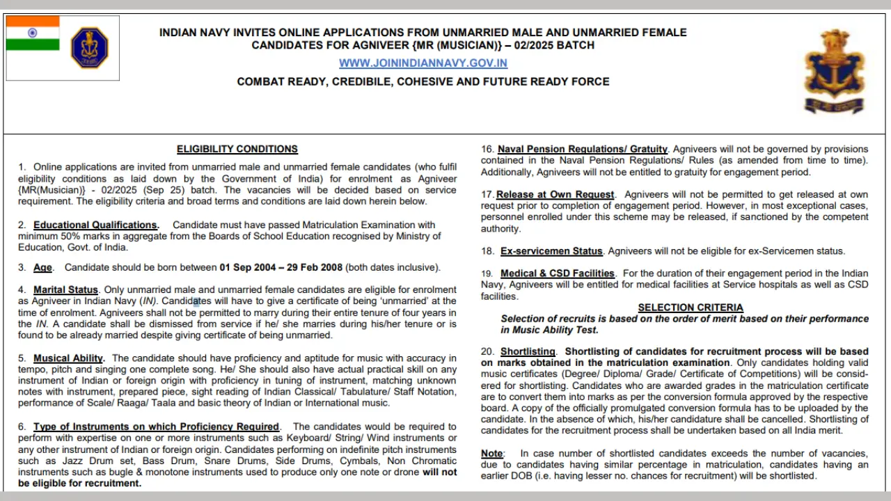 indian-navy-agniveer-mr-musician-recruitment-02-2025