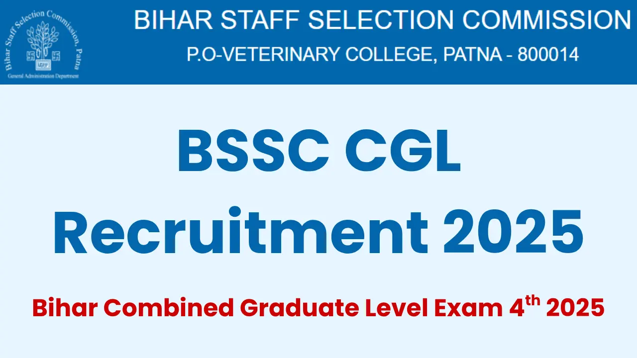 BSSC CGL Recruitment 2025