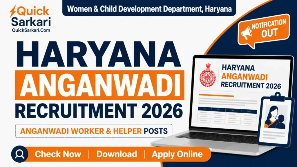 Haryana Anganwadi Recruitment 2026