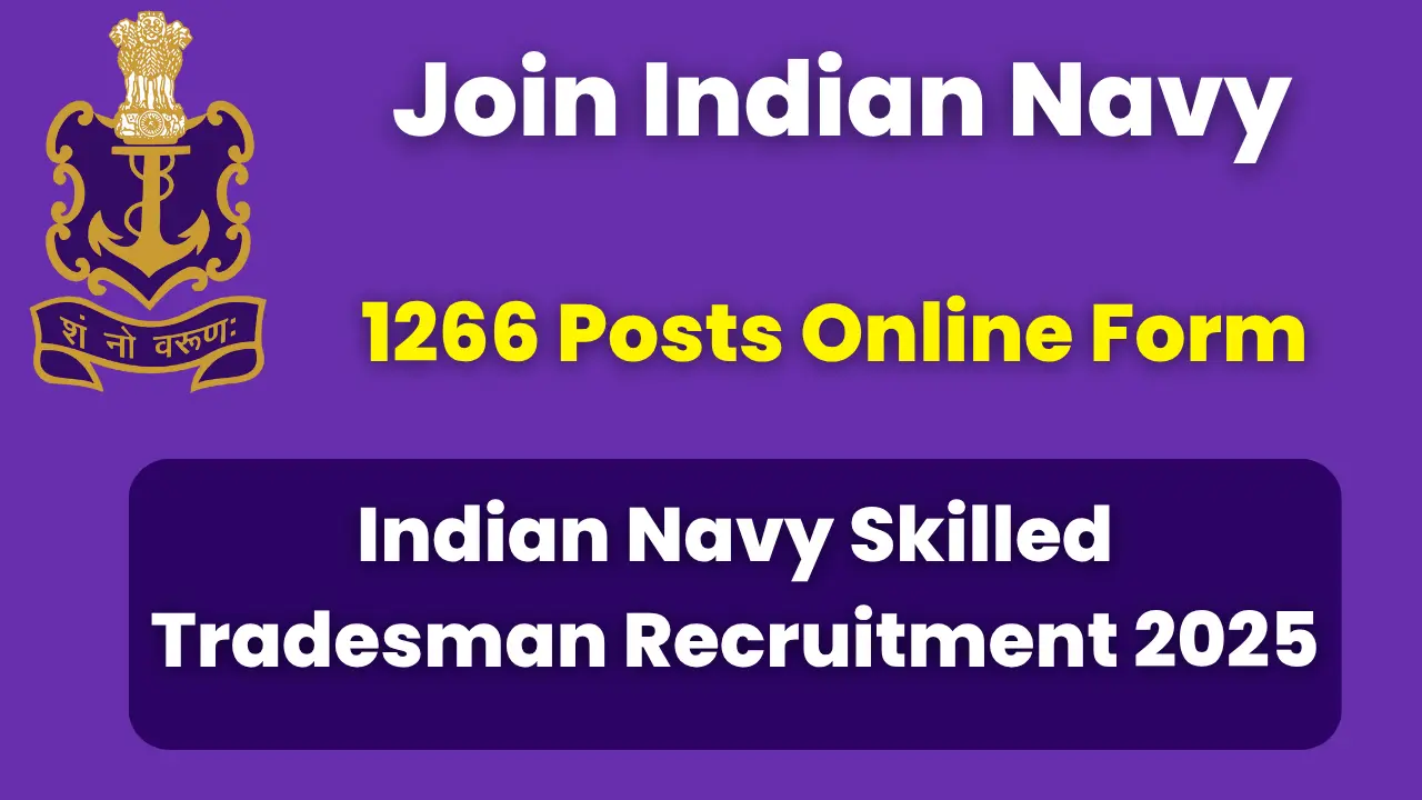 Indian Navy Skilled Tradesman Recruitment 2025