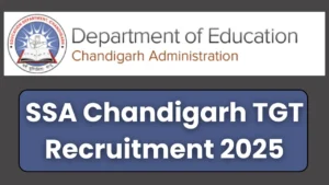 SSA Chandigarh TGT Recruitment 2025