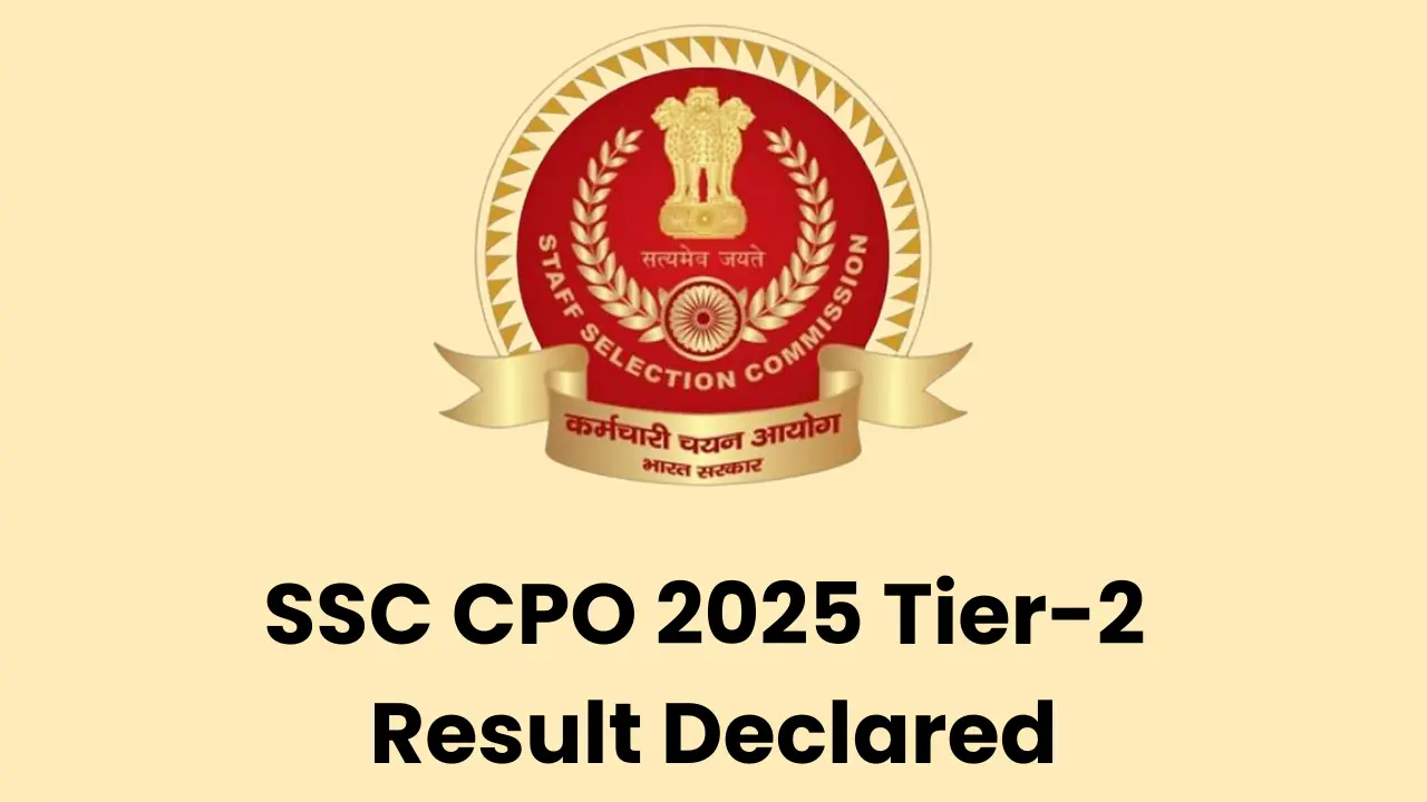 SSC CPO 2025 Tier-2 Result