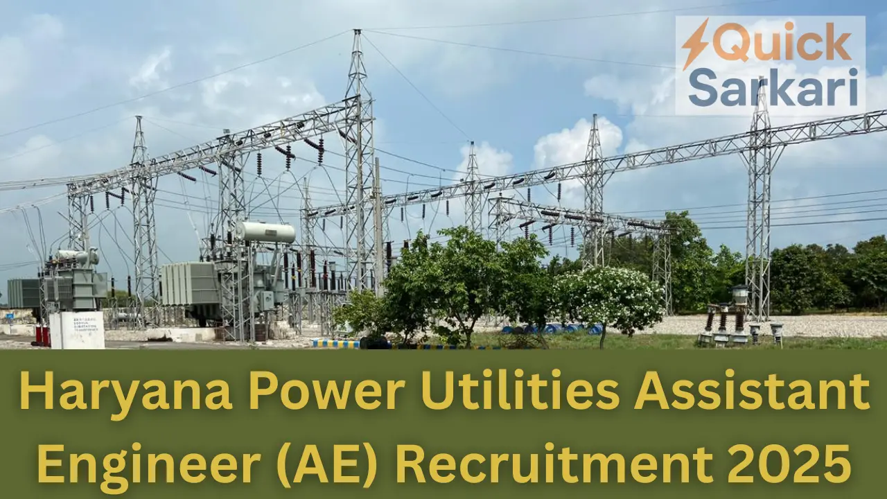 Haryana Power Utilities Assistant Engineer (AE) Recruitment 2025