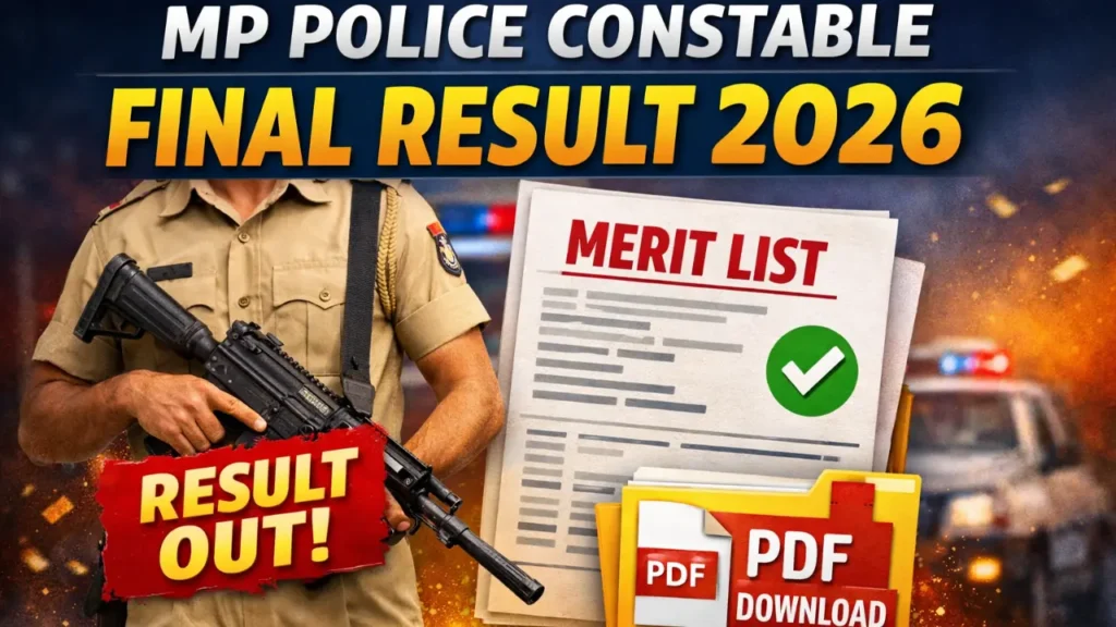 MP Police Constable Final Result 2026