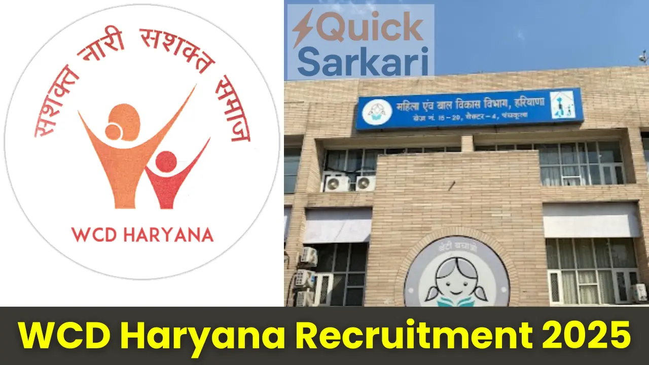 WCD Haryana Recruitment 2025
