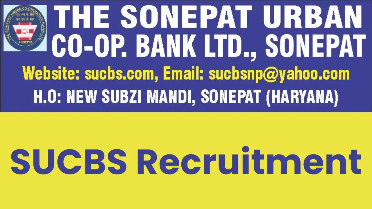 SUCBS Recruitment