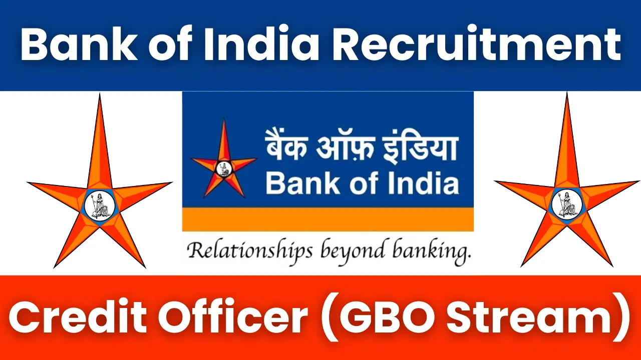 Bank of India Credit Officer Recruitment