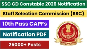 SSC GD Constable 2026 Notification