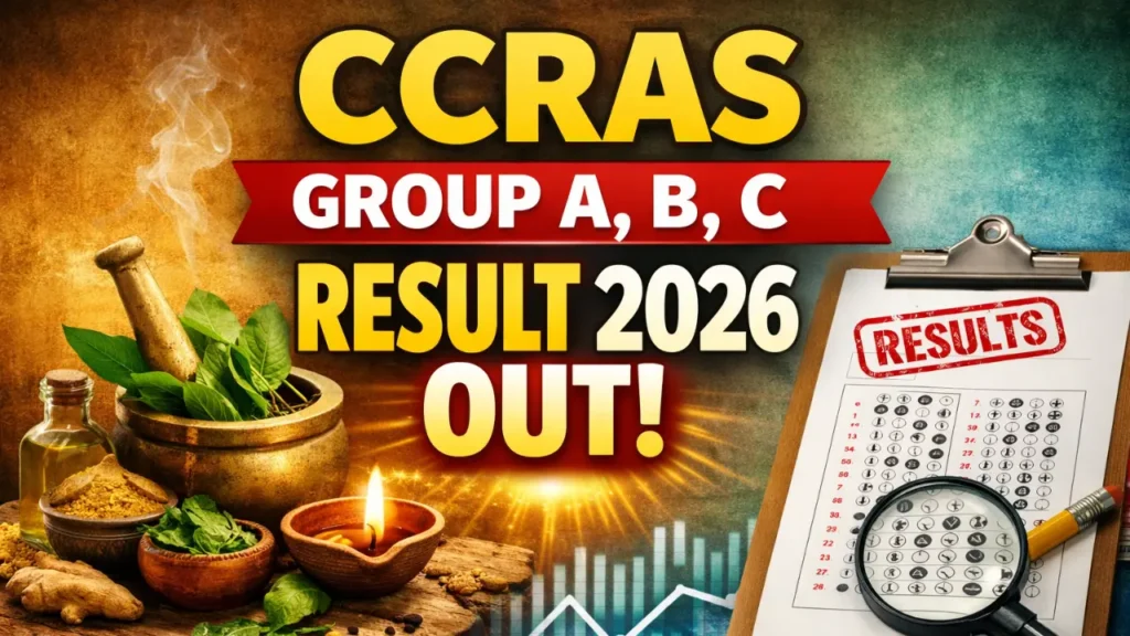 CCRAS Group A, B, C Result 2026