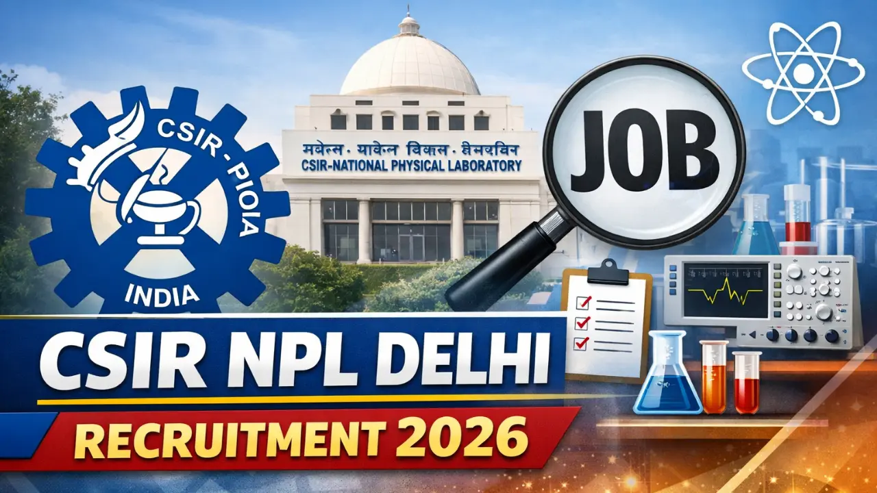 CSIR NPL Recruitment 2026