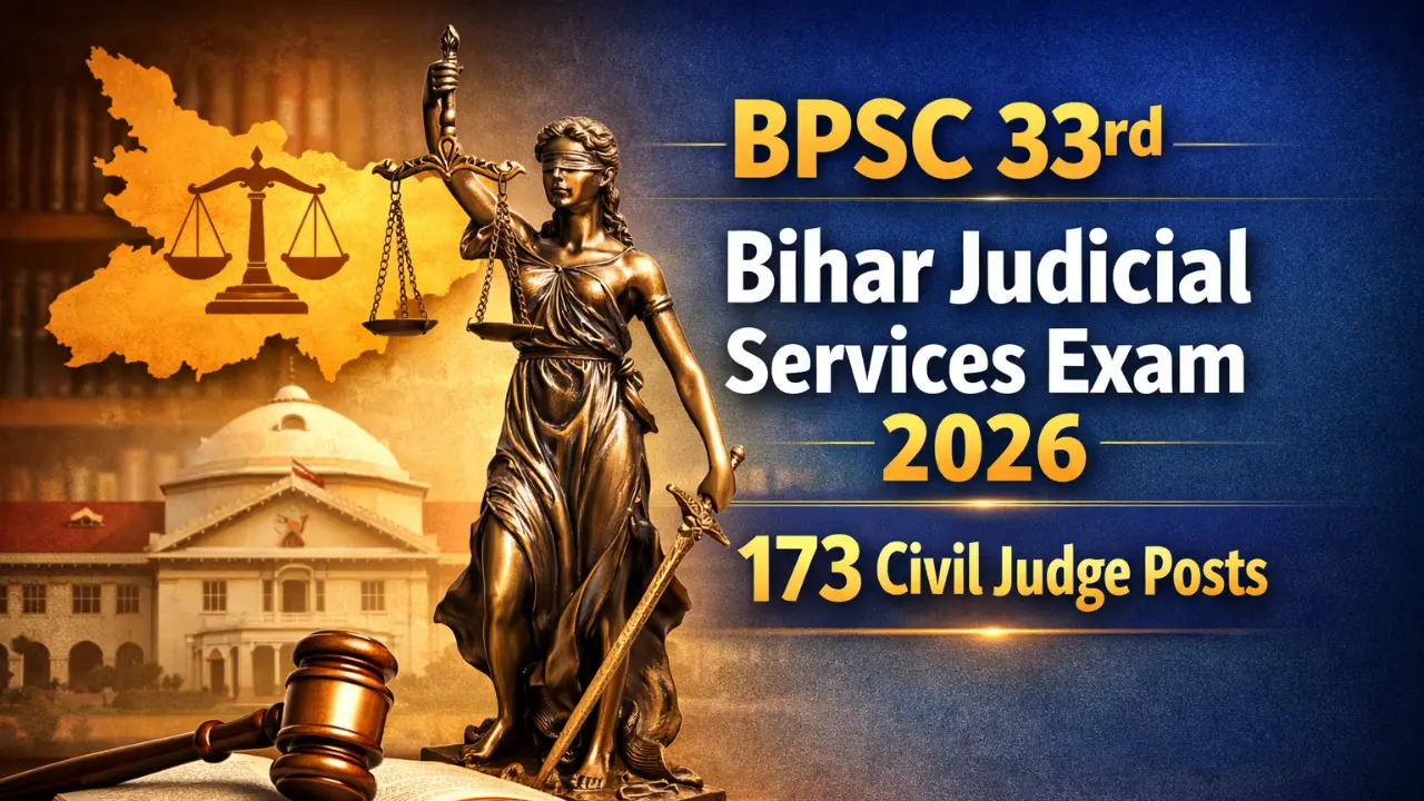 BPSC 33rd Bihar Judicial Services Exam 2026