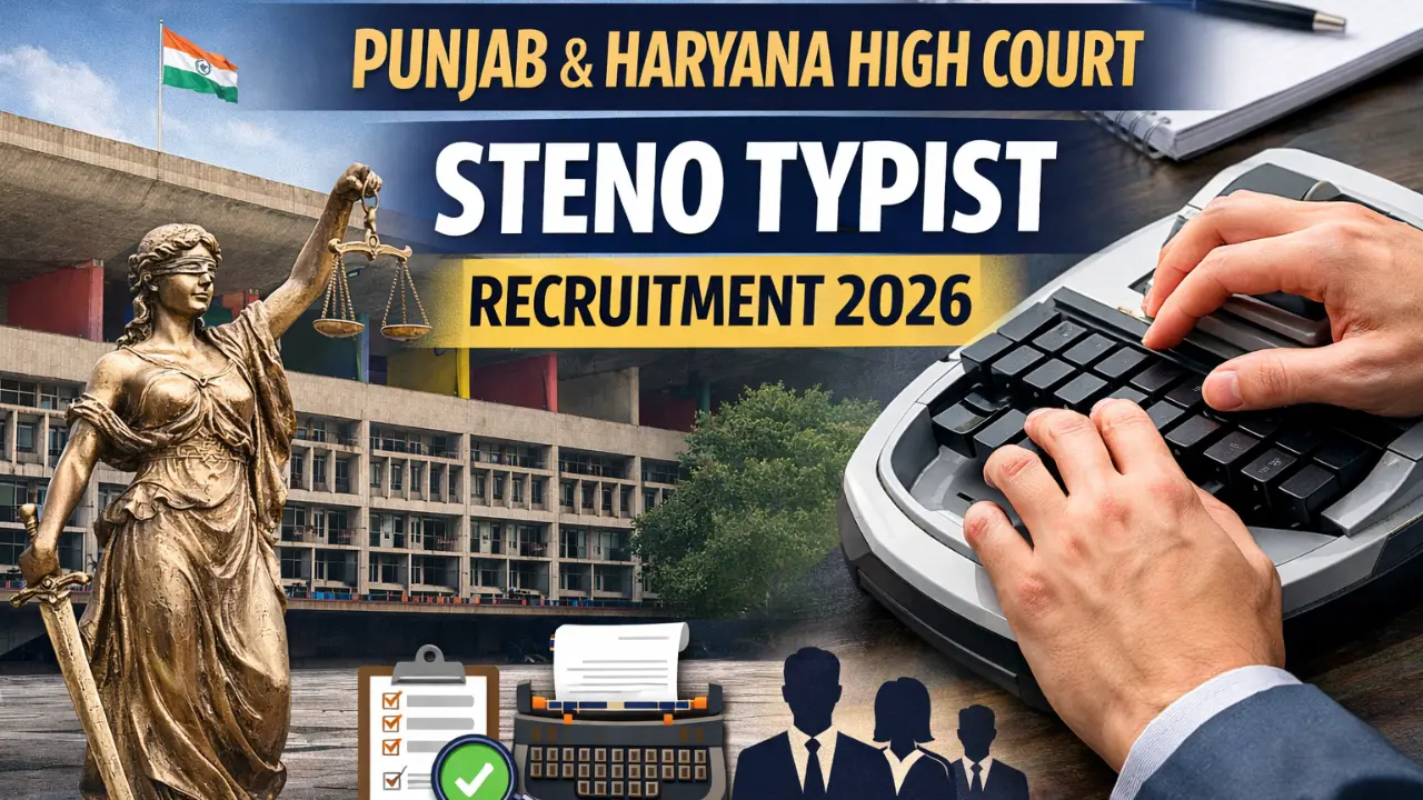 Punjab and Haryana High Court Steno Typist Recruitment 2026