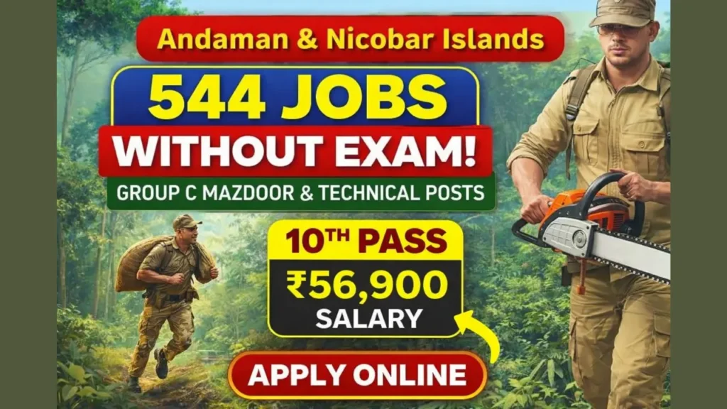Andaman & Nicobar Forest Department Recruitment 2026 QuickSarkari