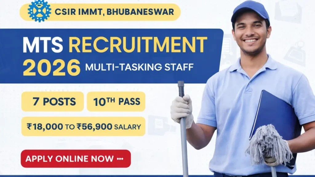 CSIR IMMT MTS Recruitment 2026