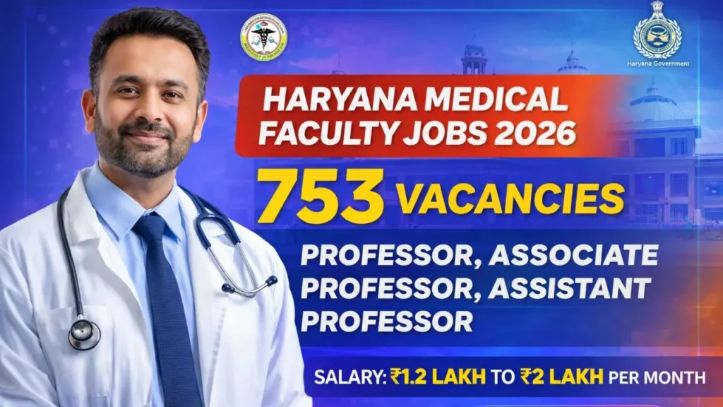 Haryana Medical Colleges Faculty Recruitment 2026