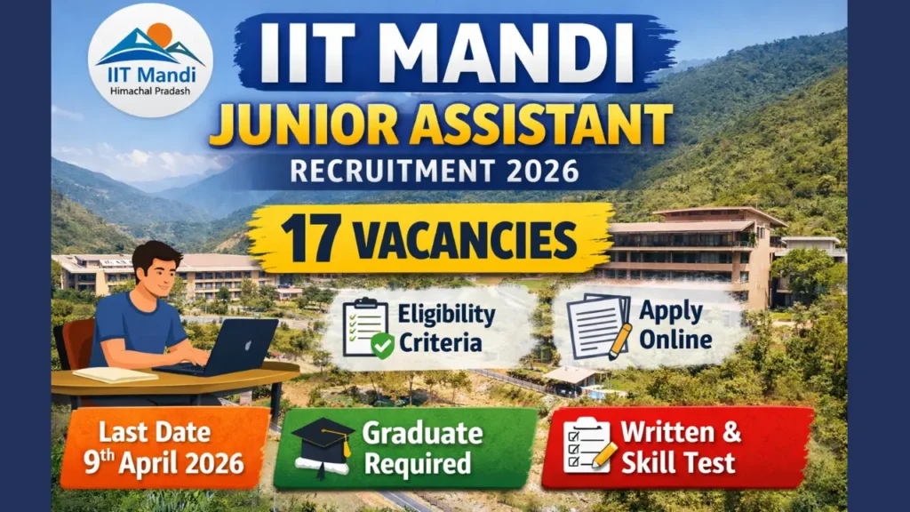 IIT Mandi Junior Assistant Recruitment 2026