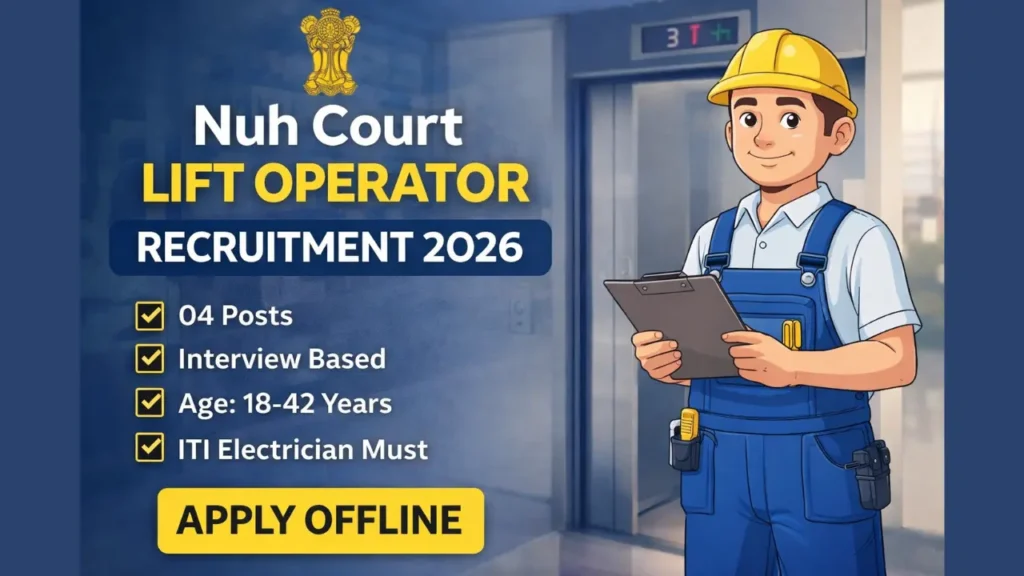Nuh Court Lift Operator Recruitment 2026