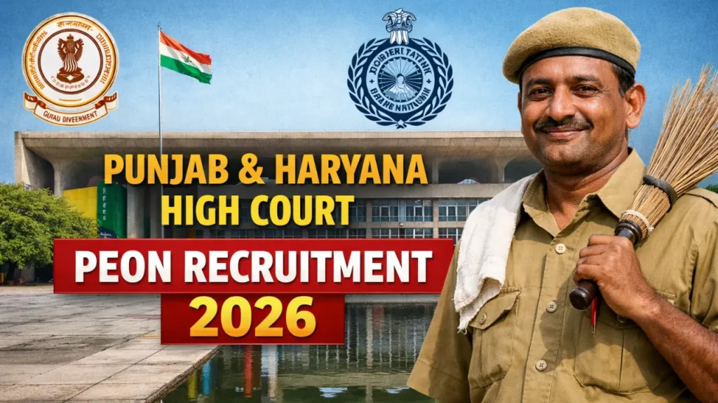 Punjab and Haryana High Court Peon 2025-26 QuickSarkari