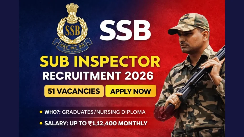 SSB Sub-Inspector (SI) Recruitment 2026