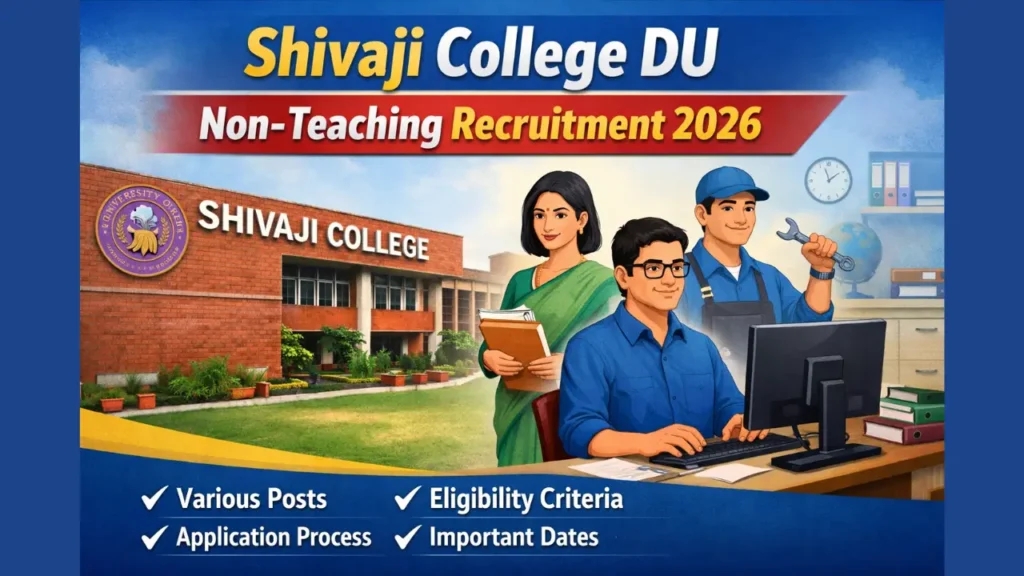 Shivaji College DU Non-Teaching Recruitment 2026