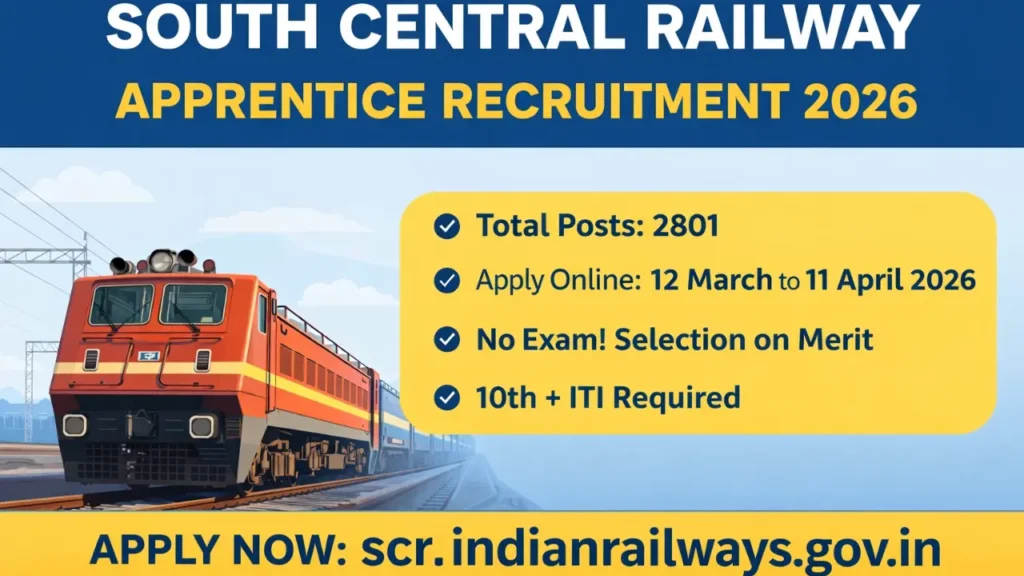 South Central Railway Apprentice Recruitment 2026