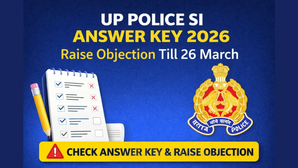 UP Police SI Answer Key 2026