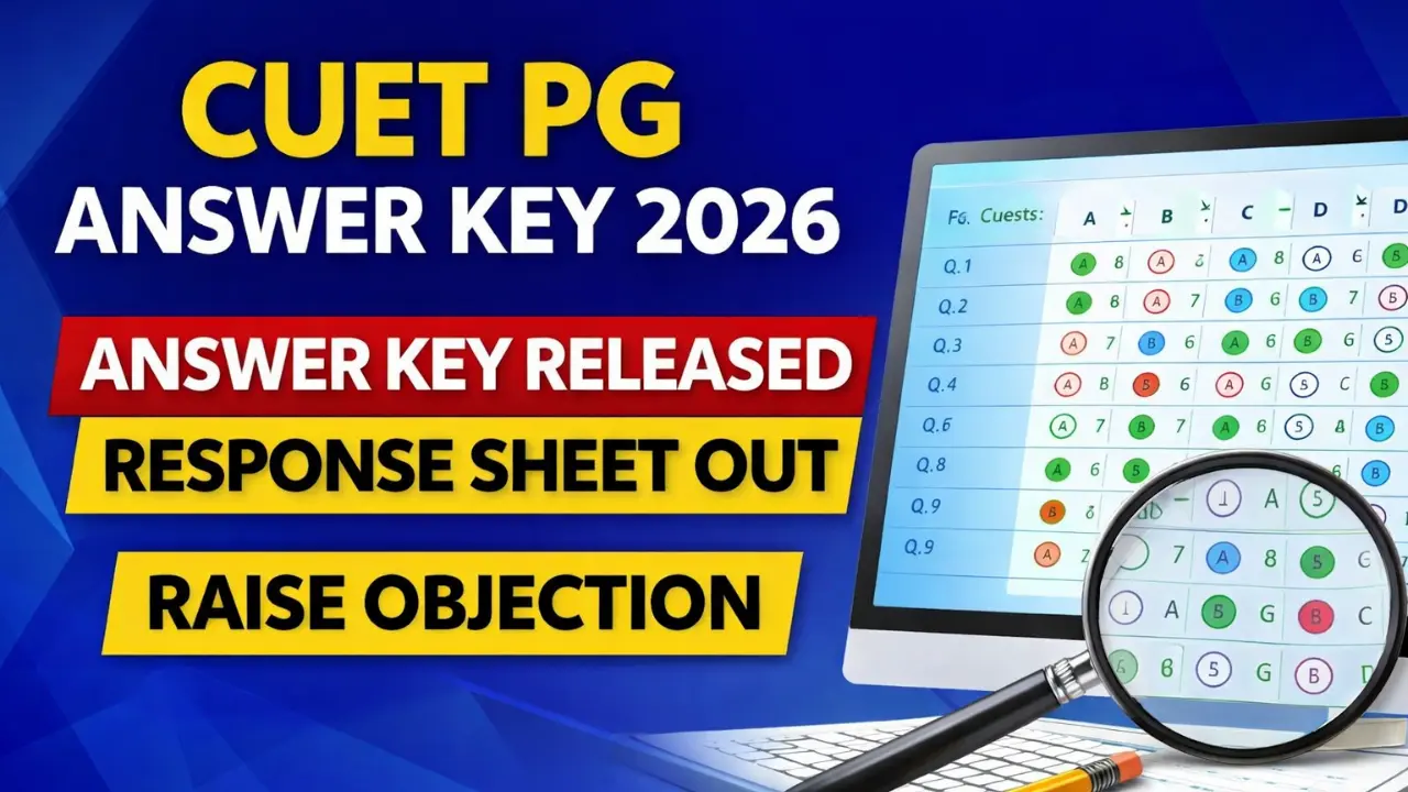 CUET PG Answer Key 2026: Download Response Sheet & Raise Objection ...