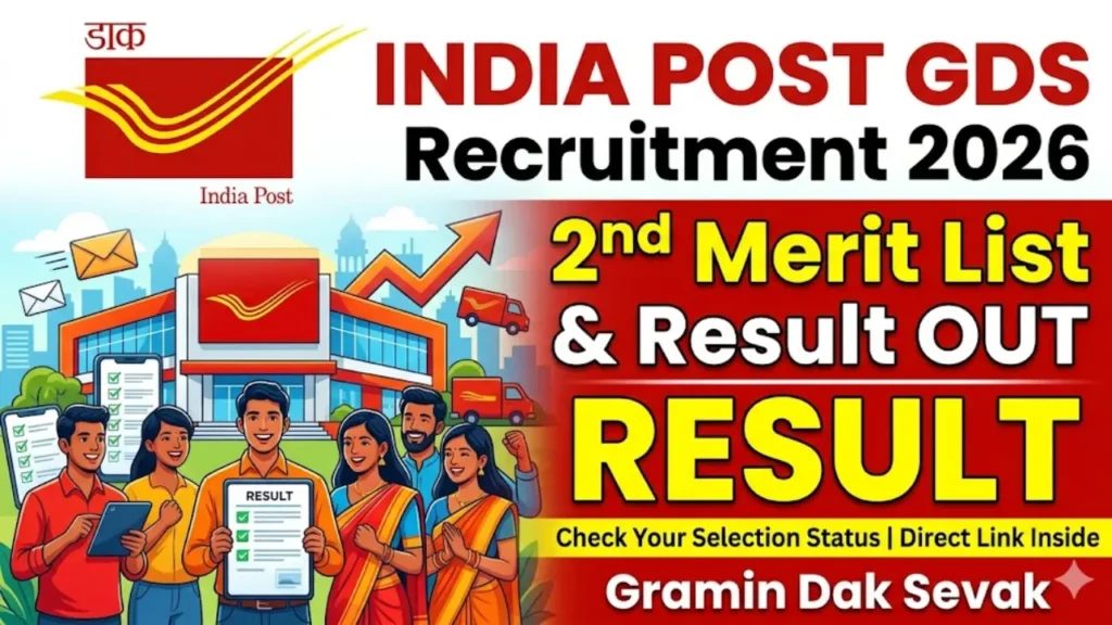 India Post GDS 2nd Merit List 2026 Result OUT