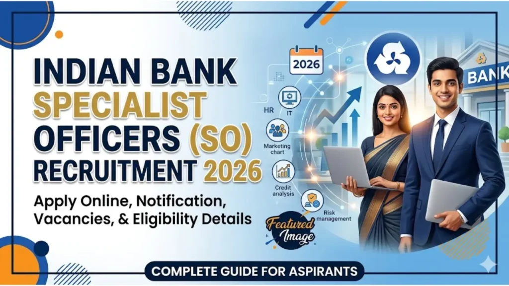 Indian Bank SO Recruitment 2026