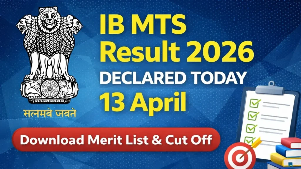 Intelligence Bureau (IB) MTS Result 2026