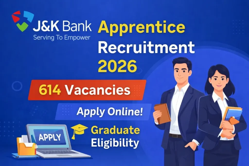 JK Bank Apprentice Recruitment 2026