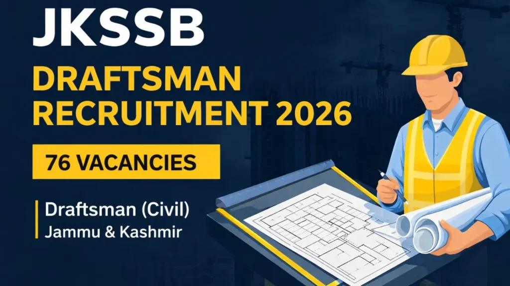 JKSSB Draftsman Recruitment 2026