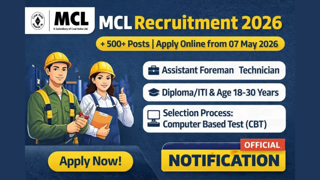 MCL Foreman and Technician Recruitment 2026