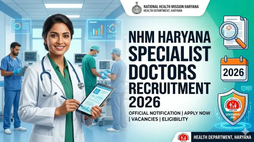 NHM Haryana Specialist Doctors Recruitment 2026