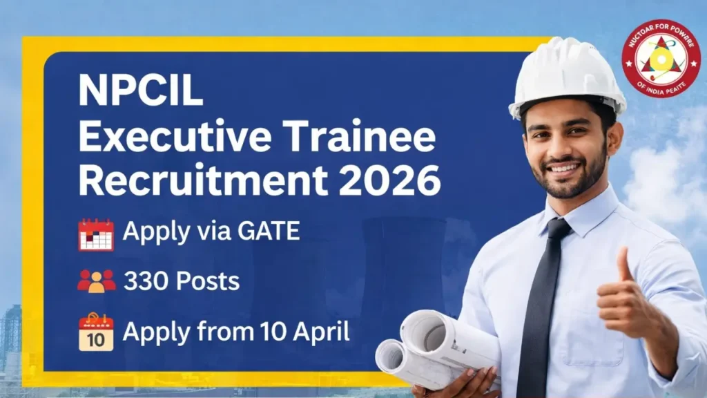 NPCIL Executive Trainee (ET) Recruitment 2026 Through GATE