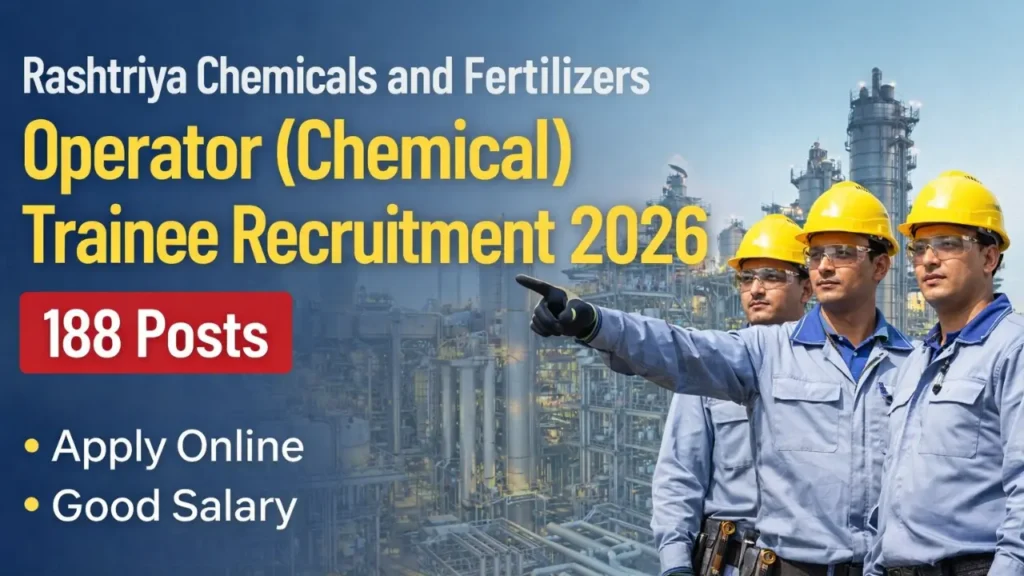 RCF Chemical Operator Trainee Recruitment 2026