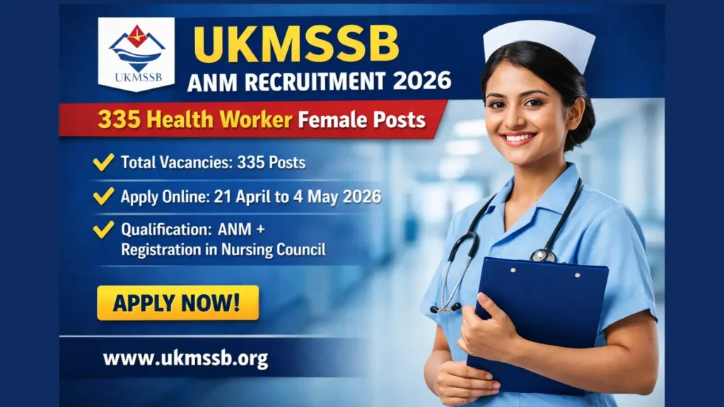 UKMSSB ANM Recruitment 2026