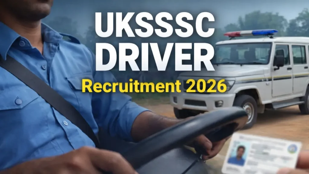UKSSSC Driver Recruitment 2026