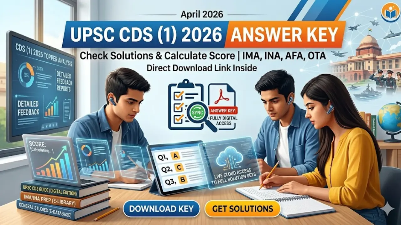 UPSC CDS (1) 2026 Answer Key OUT: Download PDF For Combined Defence ...