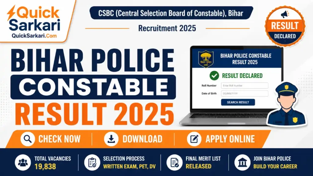 Bihar Police Constable Final Result 2026