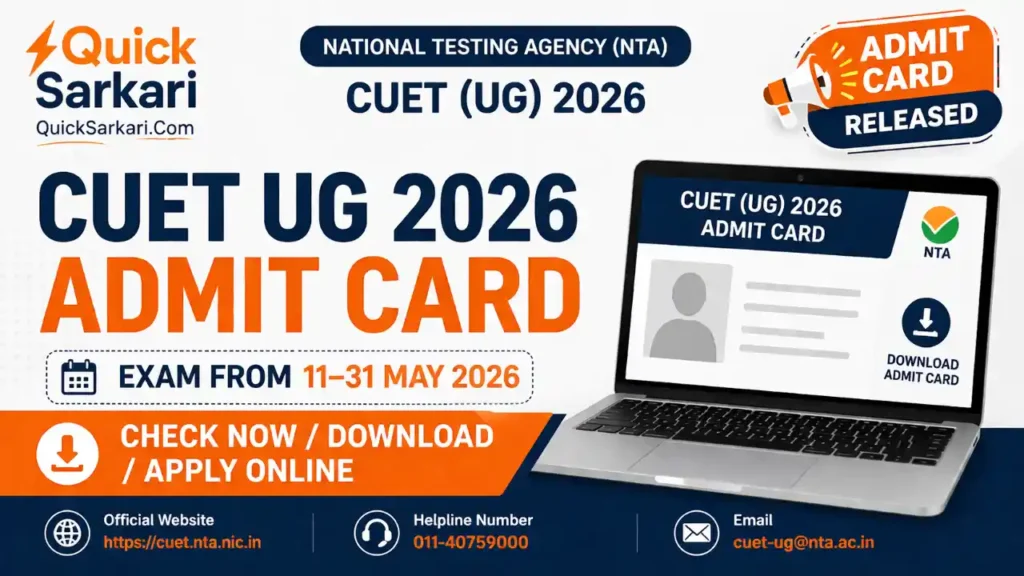 CUET UG Admit Card 2026