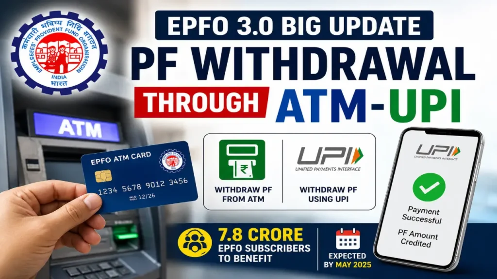 EPFO ATM-UPI Withdrawal Facility to Start Soon 7-8 Crore PF Subscribers to Get Big Relief