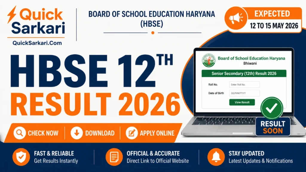 HBSE 12th Result 2026
