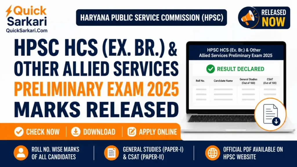 HPSC HCS Result 2026