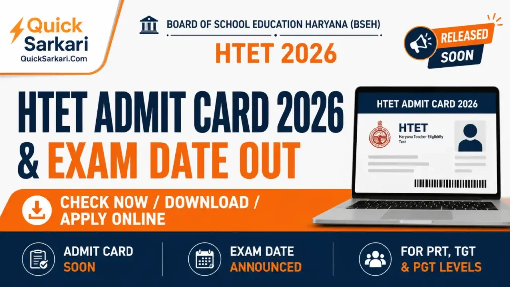 HTET Admit Card 2026