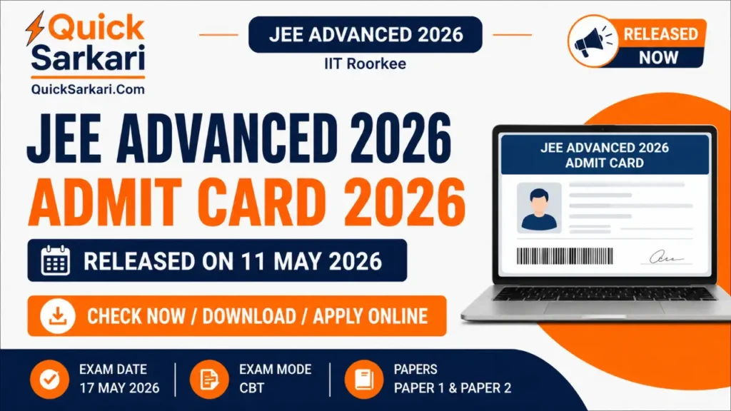 JEE Advanced Admit Card 2026