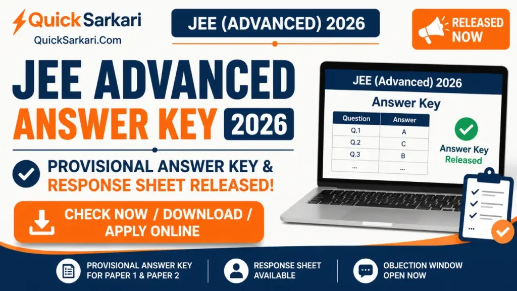 JEE Advanced Answer Key 2026