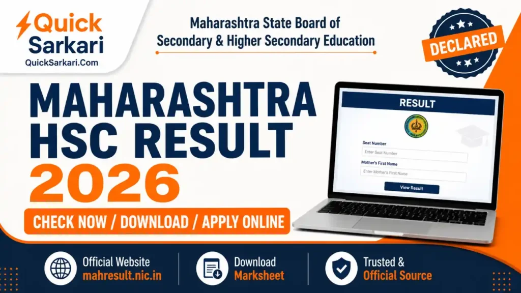 Maharashtra HSC 12th Class Board Result 2026